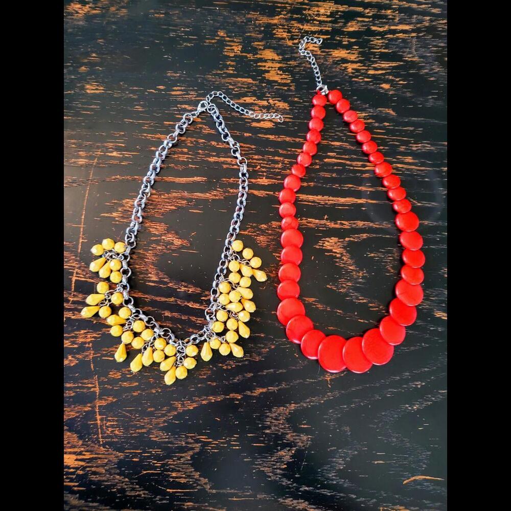 Two fun spring necklaces